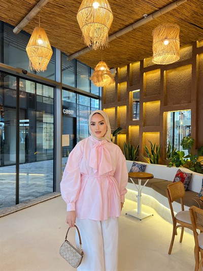 Molla Fiyonk Gömlek - Pembe ÖN SİPARİŞ