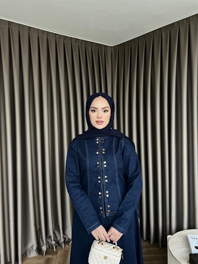 Nesi Kot Etekli Takım - Koyu