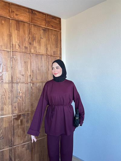 Nessa Bağlamalı Takım Mürdüm