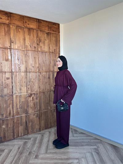 Nessa Bağlamalı Takım Mürdüm