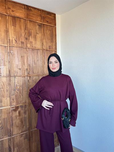 Nessa Bağlamalı Takım Mürdüm