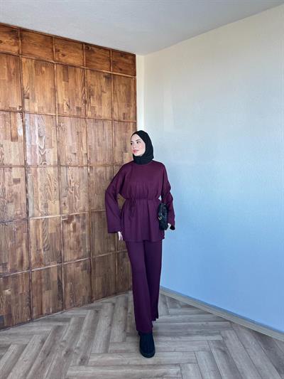 Nessa Bağlamalı Takım Mürdüm