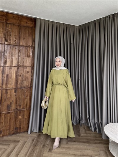 Nisa Etekli Takım - Yağyeşil