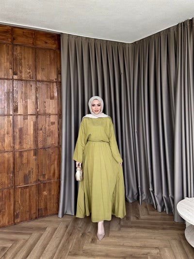 Nisa Etekli Takım - Yağyeşil