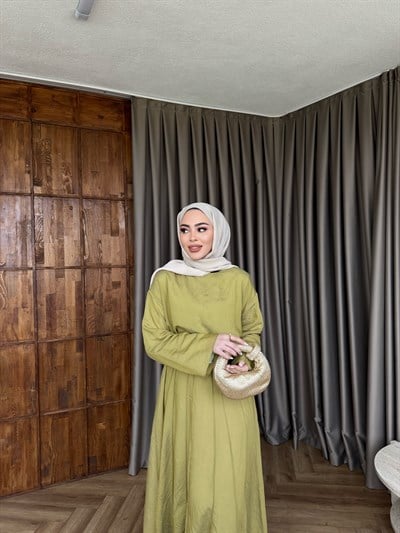 Nisa Etekli Takım - Yağyeşil