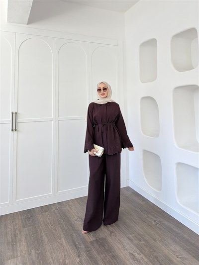 Nurse Keten Takım - Mürdüm
