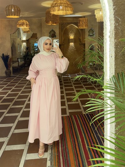 Olay Elbise - Pembe 