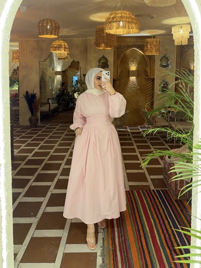 Olay Elbise - Pembe 