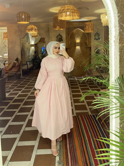 Olay Elbise - Pembe 