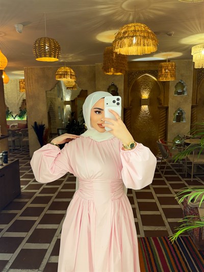 Olay Elbise - Pembe 
