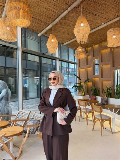 Olla Krep Takım - Kahve