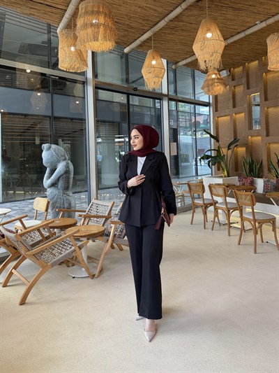 Olla Krep Takım - Siyah