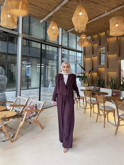 Onna Krep Takım - Mürdüm