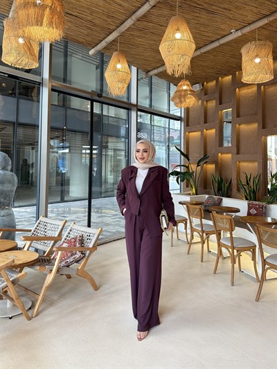 Onna Krep Takım - Mürdüm