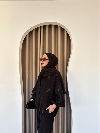 Özel Nakış İbli Takım - Siyah