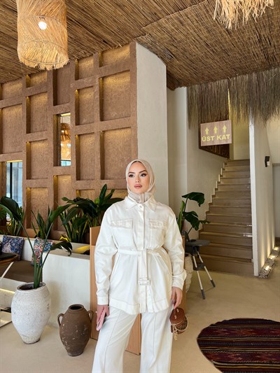 Patre Kot Takım  - Beyaz