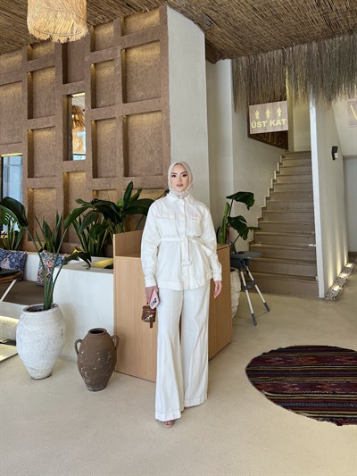 Patre Kot Takım  - Beyaz