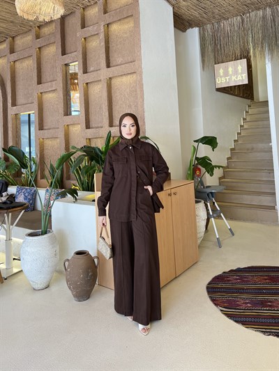 Patre Kot Takım - Kahve 