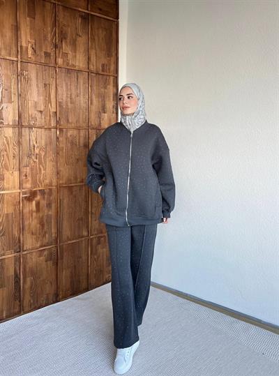 Şavva Taşlı Takım - Antrasit