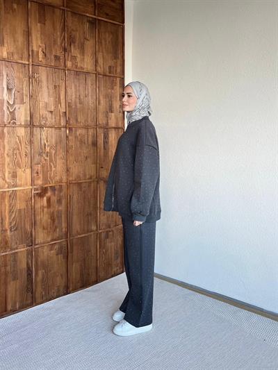 Şavva Taşlı Takım - Antrasit