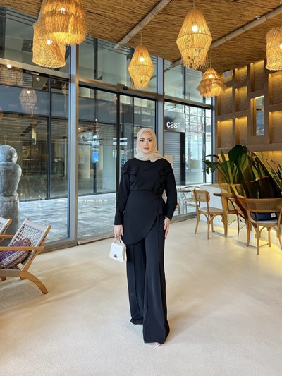 Rabia bağlamalı Takım - Siyah