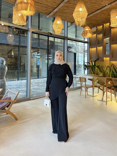 Rabia bağlamalı Takım - Siyah