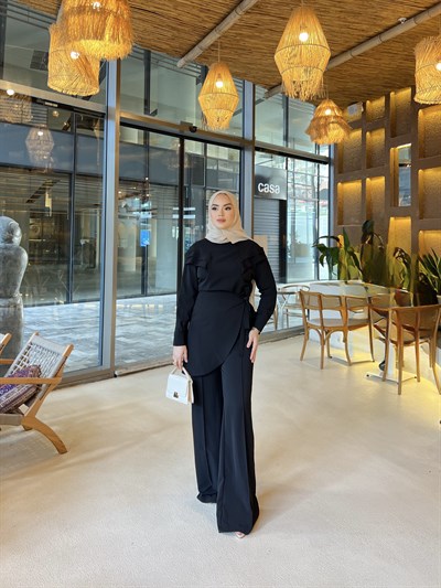 Rabia bağlamalı Takım - Siyah