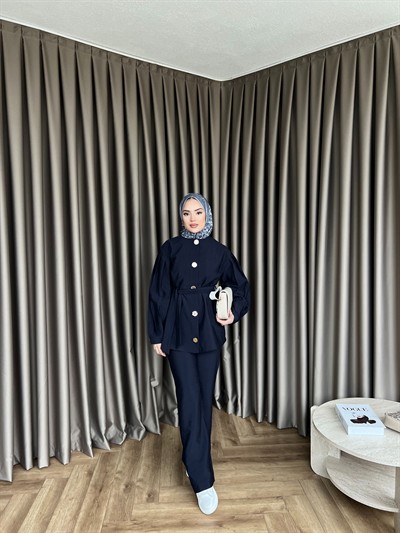 Rakkas Düğmeli Takım - Lacivert(ÖN SİPARİŞ)