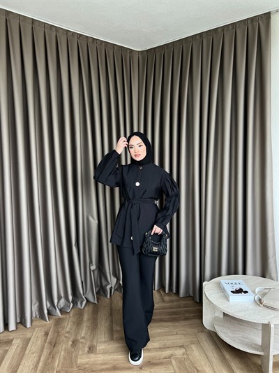 Rakkas Düğmeli Takım - Siyah(ÖN SİPARİŞ)