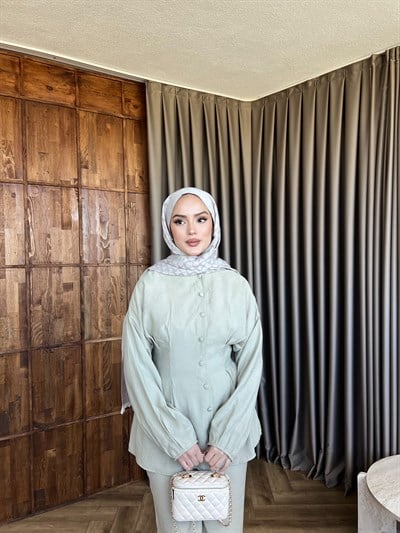 Rams Düğmeli Takım - Bej ÖN SİPARİŞ 