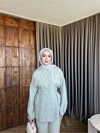 Rams Düğmeli Takım - Bej ÖN SİPARİŞ 