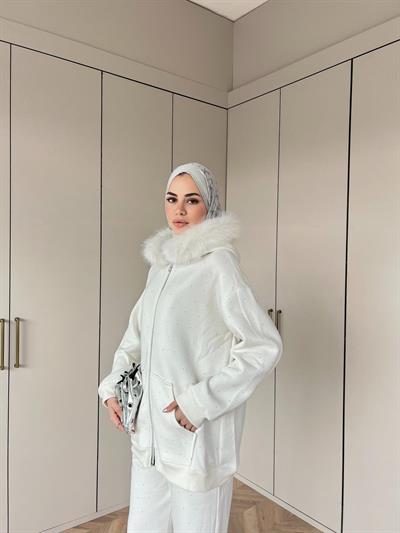 Reyta Taşlı Takım - Beyaz(ÖN SİPARİŞ)