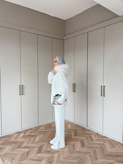 Reyta Taşlı Takım - Beyaz(ÖN SİPARİŞ)