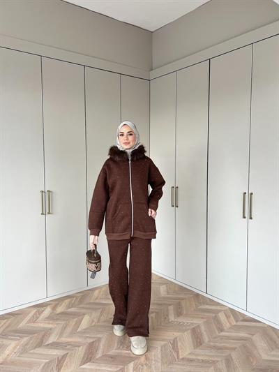 Reyta Taşlı Takım - Kahve(ÖN SİPARİŞ)