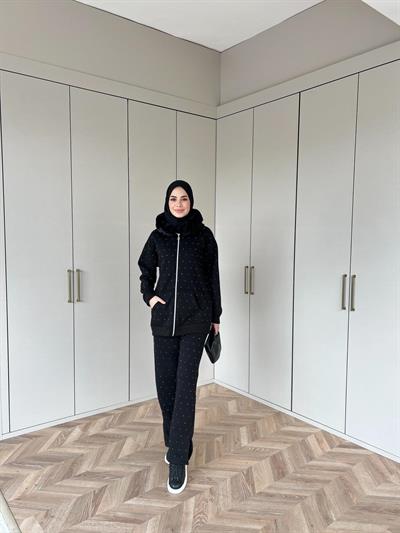 Reyta Taşlı Takım - Siyah(ÖN SİPARİŞ)