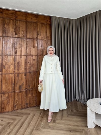 Reyya Etekli Takım - Ekru