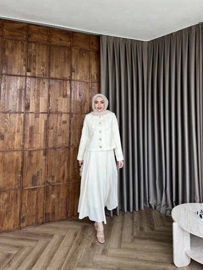 Reyya Etekli Takım - Ekru