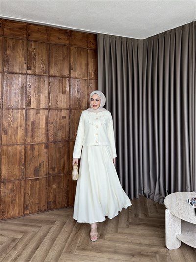 Reyya Etekli Takım - Ekru