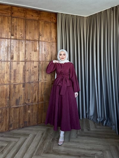 Rüveys Etekli Takım - Bordo (ÖN SİPARİŞ)