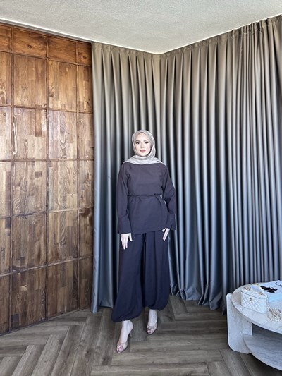 Şalvar Han Takım - Kahve