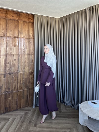 Şalvar Han Takım - Mürdüm