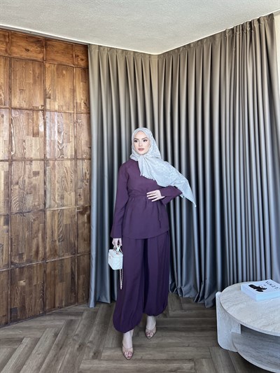 Şalvar Han Takım - Mürdüm