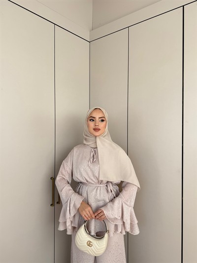 Şanze Saten Takım - Bej