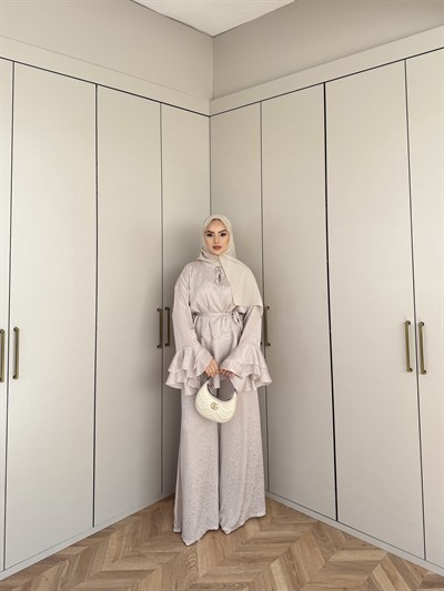 Şanze Saten Takım - Bej