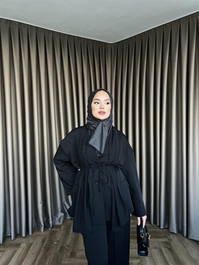 Sara Fular Takım - Siyah