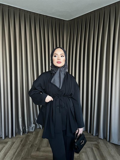 Sara Fular Takım - Siyah