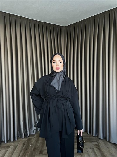 Sara Fular Takım - Siyah