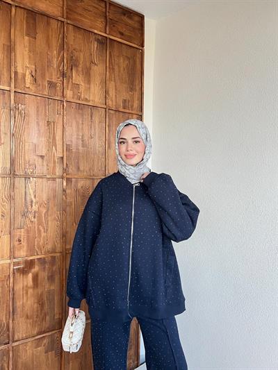 Şavva Taşlı Takım - Lacivert