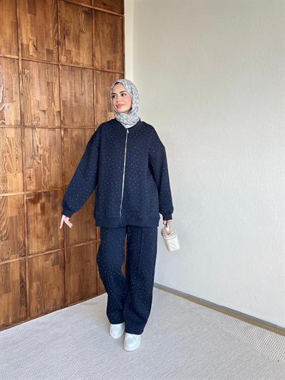 Şavva Taşlı Takım - Lacivert