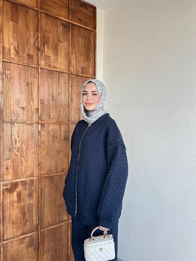 Şavva Taşlı Takım - Lacivert